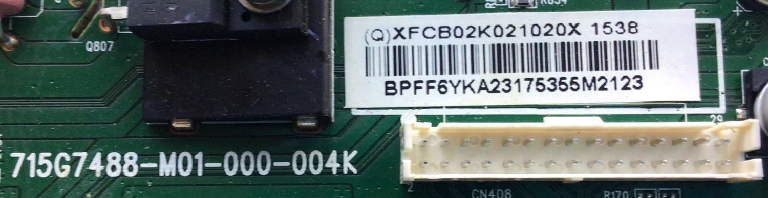 KIT DE TARJETAS PARA TV VIZIO / MAIN XFCB02K021 / 715G7488-M01-000-004K / FUENTE ADTV2412AD3 / 715G6679-P01-000-002M / T-CON 5543T01C03 / T420HVN06.3 CTRL BD / 55.43T01.C03 / PANEL TPT430H3-HVN01.U REV:S270B / DISPLAY T430HVN01.2 / MODELO D43-C1 LTTWSECR - Imagen 3